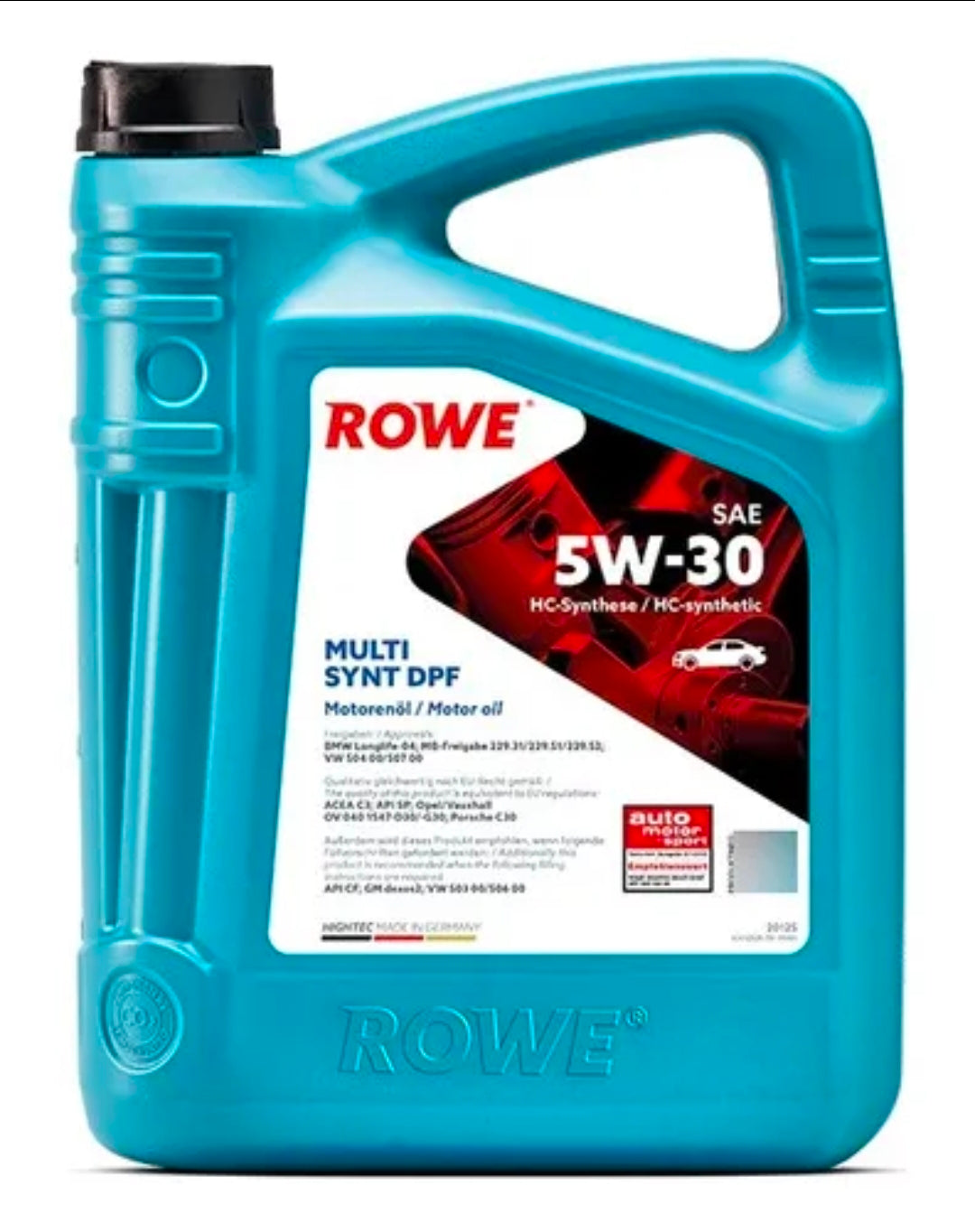 Aceite 5w30 dpf y bencinero 5lt rowe